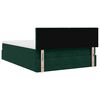 vidaXL Ottoman bed met matras en LED's 140x190cm fluweel donkergroen