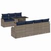 vidaXL Tuin Sofa Set 8 st Grijs poly rattan