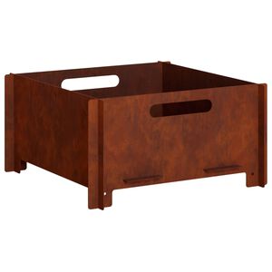 vidaXL Vuurkorf Roestkleurig 40 x 40 x 20 cm weervast staal