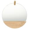 vidaXL Wandspiegel 35 cm massief grenenhout
