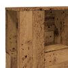 vidaXL Hoofdbordkast 120x19x104,5 cm bewerkt hout oud houtkleurig