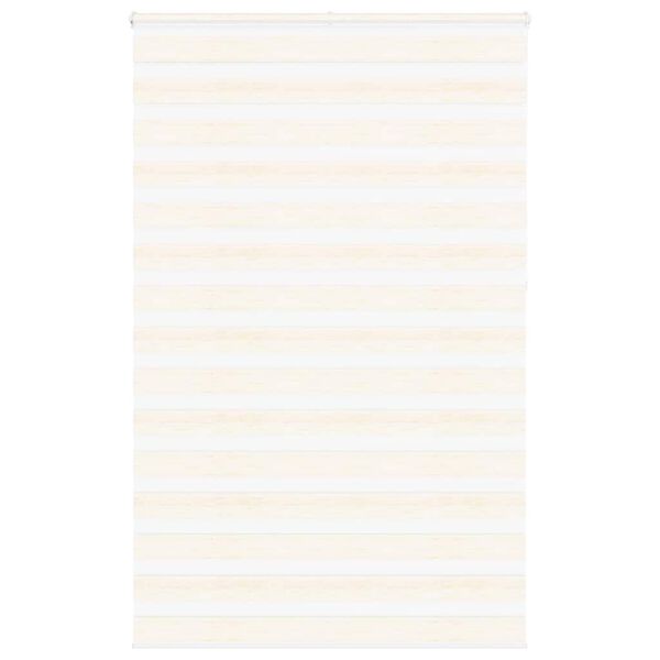 vidaXL Zebra rolgordijn 140x230 cm stofbreedte 135,9 cm marmerbeige