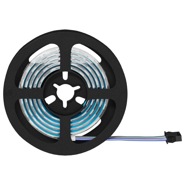 vidaXL LED-strip 4 pcs Zwart en transparant 90 x 0,8 x 0,3 cm