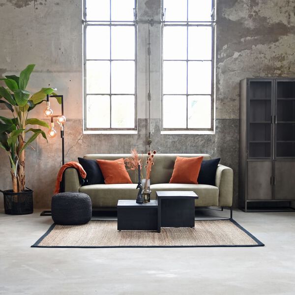 LABEL51 Salontafel Skip 90x50x42 cm zwart