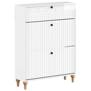 vidaXL Schoenenkast ALKMAAR 78 x 24 x 103 cm Bewerkt hout
