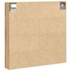 vidaXL Vitrinekast Artisan Eiken 60 x 8,5 x 58 cm Bewerkt hout