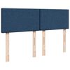 vidaXL Boxspring met matras stof blauw 140x190 cm