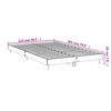 vidaXL Bedframe zonder matras bewerkt hout bruin eikenkleur 120x200 cm