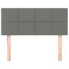 vidaXL Hoofdbord 80x5x78/88 cm stof donkergrijs