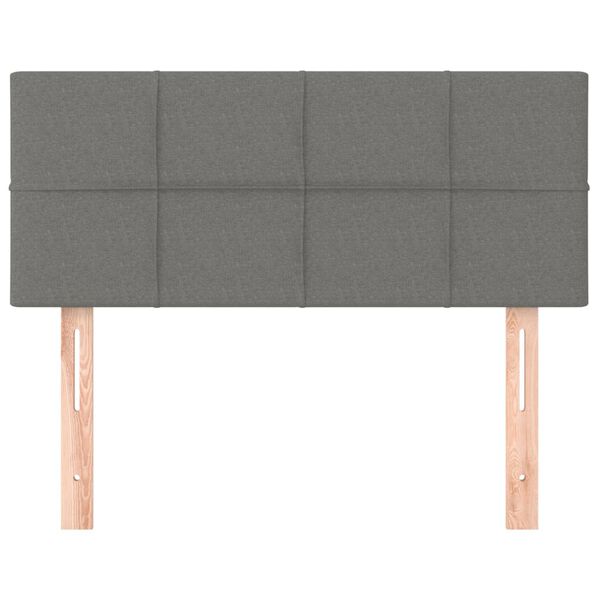vidaXL Hoofdbord 80x5x78/88 cm stof donkergrijs