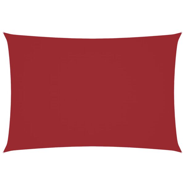 vidaXL Zonnescherm rechthoekig 2,5x4,5 m oxford stof rood