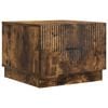vidaXL Salontafel Gerookt eiken 49 x 50 x 37 cm Bewerkt hout