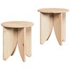 vidaXL Salontafel 2 st Naturel 41,5 x 41,5 x 44 cm