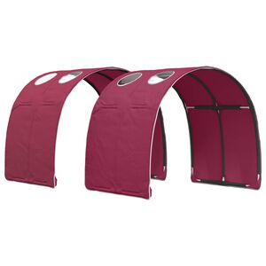 vidaXL Bedtunnel 2 st Rood Polyester