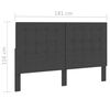 vidaXL Boxspring stof donkergrijs 180x200 cm