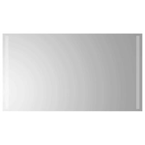 vidaXL LED Badkamer Spiegel Transparant 90 x 50 cm gehard glas
