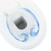 vidaXL Randloos Toilet 7 cm extra hoogte soft-close keramiek wit