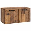 vidaXL Wandbeugel TV-kast Oud hout 59,5 x 31 x 30 cm Bewerkt hout