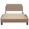 vidaXL Bedframe "Dover" kunstleer cappuccinokleurig 100x200 cm
