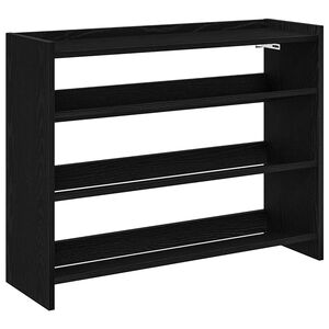 vidaXL Schoenenrek 80x25x62 cm bewerkt hout zwart