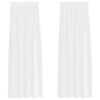 vidaXL Voile Gordijn met gordijnen 2 pcs Wit 225 x 140 cm Polyester