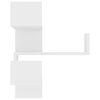 vidaXL Hoekwandschappen 2 st 40x40x50 cm bewerkt hout wit