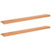 vidaXL Raamkozijnen 2 st Geolied 160 x 15 x 2 cm Massief beukenhout