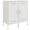 vidaXL Dressoirs 2 st 36x39x79 cm staal wit