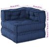 vidaXL Modulair bank 2 pcs Indigo 140 x 70 x 56 cm Stof