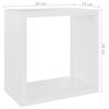 vidaXL Wandschappen kubus 6 st 26x15x26 cm wit