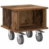 vidaXL TV-standaard 37 x 35 x 35 cm Oudhout Bewerkt hout