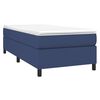 vidaXL Boxspring met matras stof blauw 100x200 cm