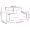 vidaXL Loveseat bank 160x77x82 cm fluweel lichtgrijs
