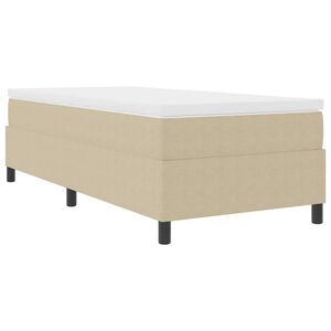 vidaXL Boxspringbed Lichtgrijs en wit. 80 x 200 cm Katoen Stof