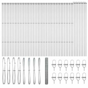 vidaXL Grond Fix Gelast Draadhek 100 x 1,2 m (B x H)