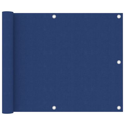 vidaXL Balkonscherm 75x400 cm oxford stof blauw