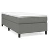 vidaXL Boxspring bed 90x190 cm stof donkergrijs