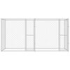 vidaXL Hondenbench Zilver 400 x 200 x 200 cm Gegalvaniseerd staal