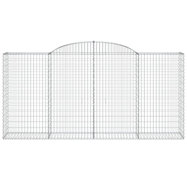 vidaXL Schanskorven 30 st gewelfd 300x50x140/160 cm ijzer