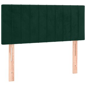 vidaXL Hoofdbord 90x5x78/88 cm fluweel donkergroen