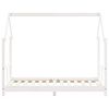 vidaXL Kinderbedframe 80x160 cm massief grenenhout wit