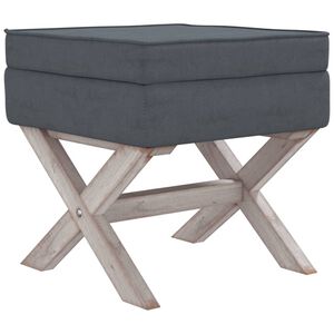 vidaXL Opbergkruk 45x45x49 cm fluweel donkergrijs