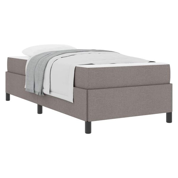 vidaXL Boxspringbed Taupe 80 x 200 cm Stof