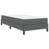 vidaXL Boxspringbed met matras Donkergrijs 90 x 190 cm Stof