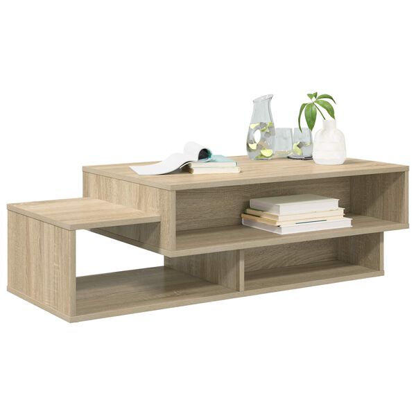 vidaXL Salontafel Sonoma Eiken 105 x 50 x 32,5 cm Bewerkt hout