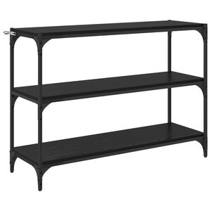 vidaXL Boekenkast Zwart eiken 100 x 33 x 70,5 cm