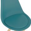 vidaXL Eetkamerstoelen draaibaar 6 st PP turquoise