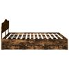 vidaXL Bedframe met lade Gerookt eiken 180 x 200 cm Ingenieurshout