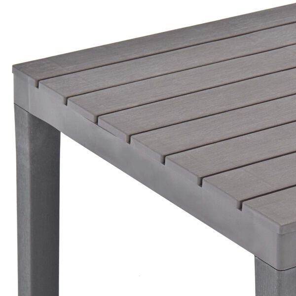 vidaXL Tuintafel 78x78x72 cm kunststof mokka