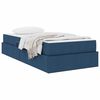 vidaXL Opbergbed met matras met matras Blauw 100 x 200 cm Polyester